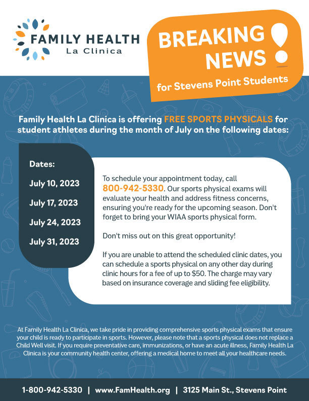 Sports Physical Flyer